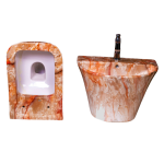 Marble toilet and basin
