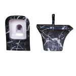Marble toilet and basin
