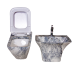 Marble toilet and basin