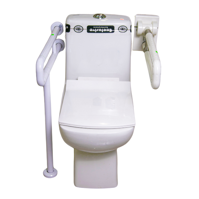 1 piece toilet india (handles/handicap grap bar sold separate)